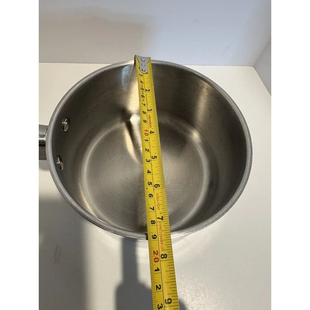 Crofton Stainless Steel Saucepan Pot Copper Bottom 7.5